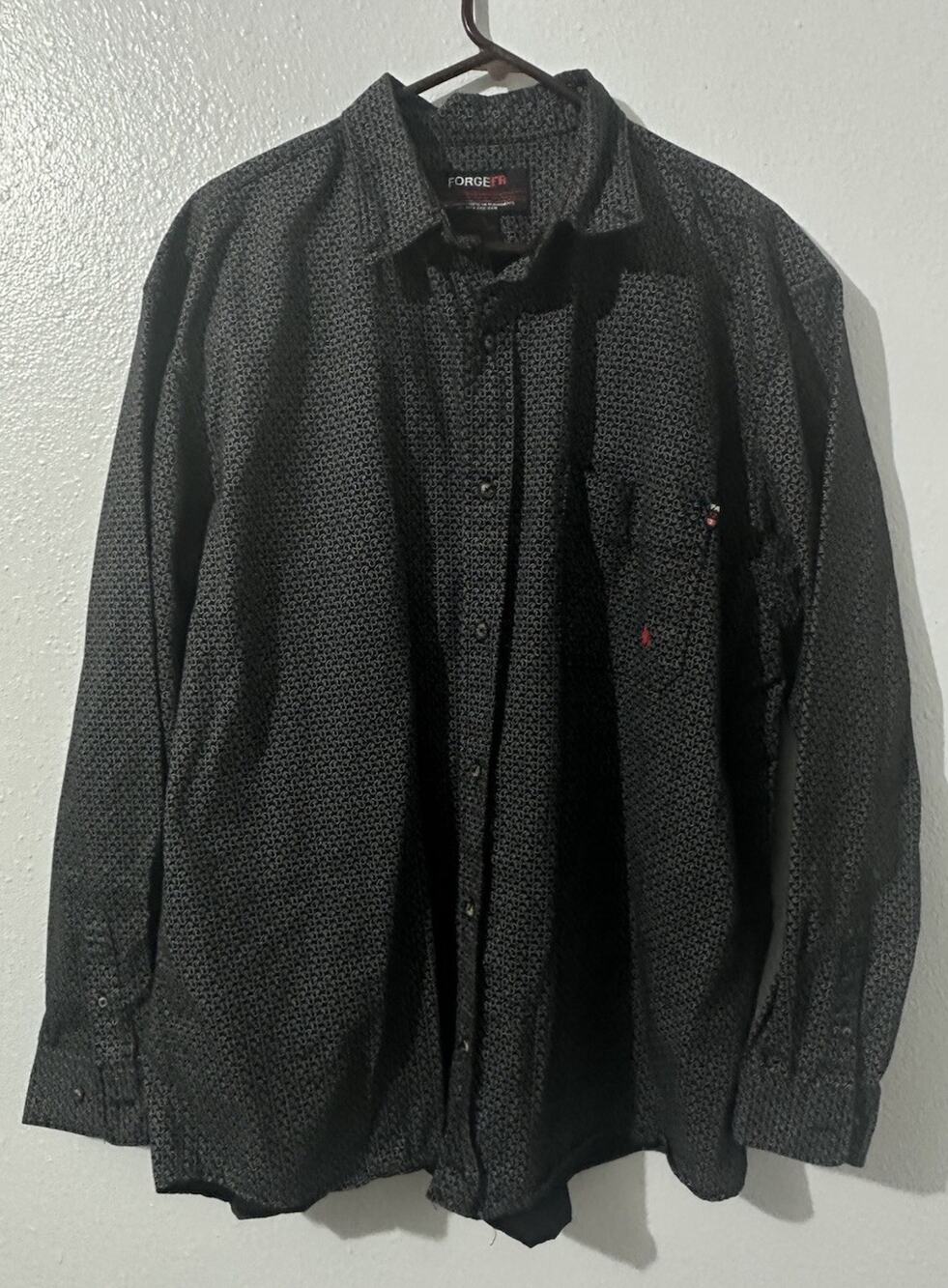 Forge FR Paisley Western Shirt 2XLT Work Wear Flame Resistant NFPA 2112 CAT 2